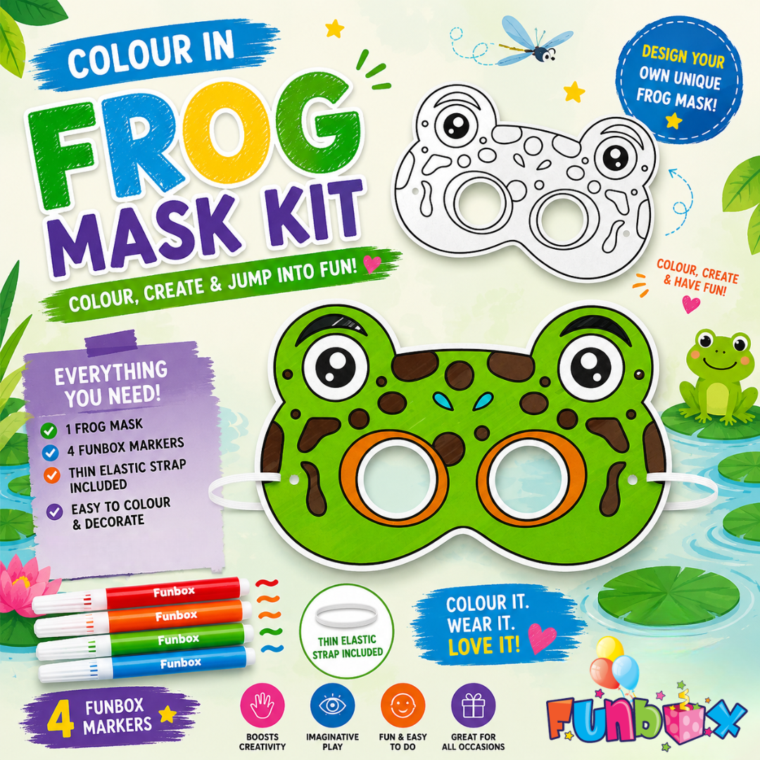 20% OFF! Frog Colour-In Mask Kit