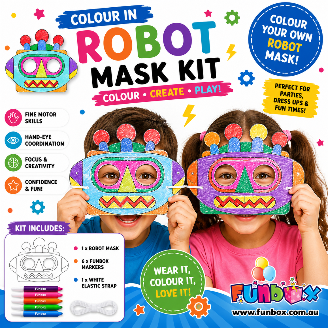 Robot Colour-In Mask Kit