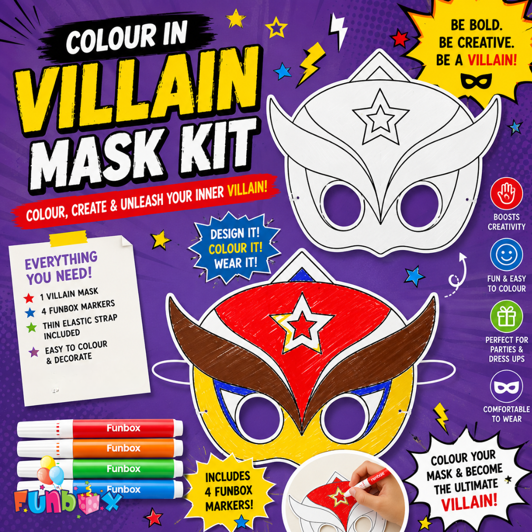 Villian Colour-In Mask Kit