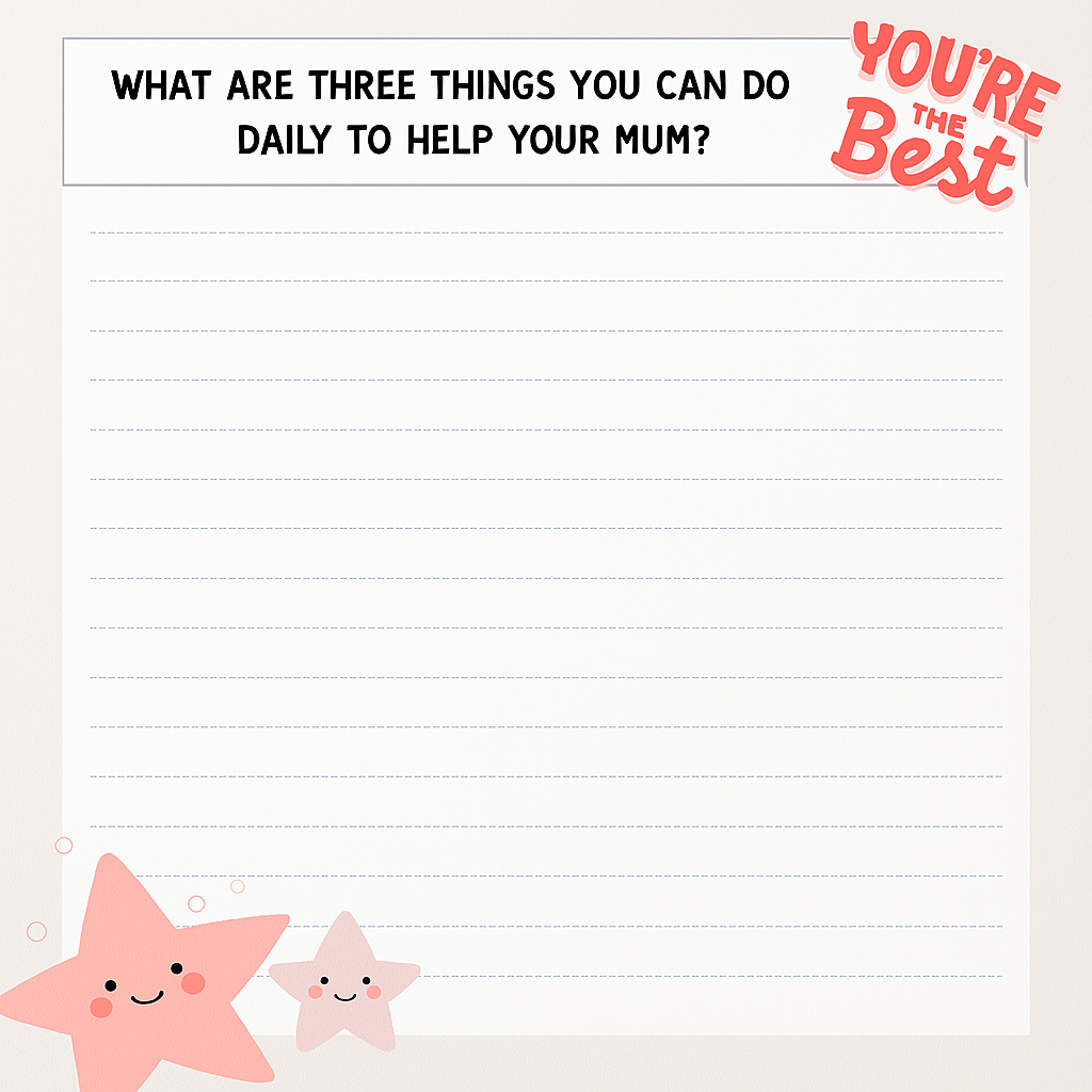 Mother's Day Writing Prompt FREE Printable Activity