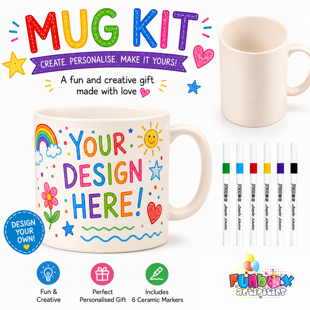 Colour-In Mug With Markers