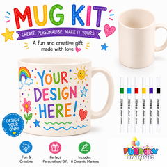 Colour-In Mug With Markers