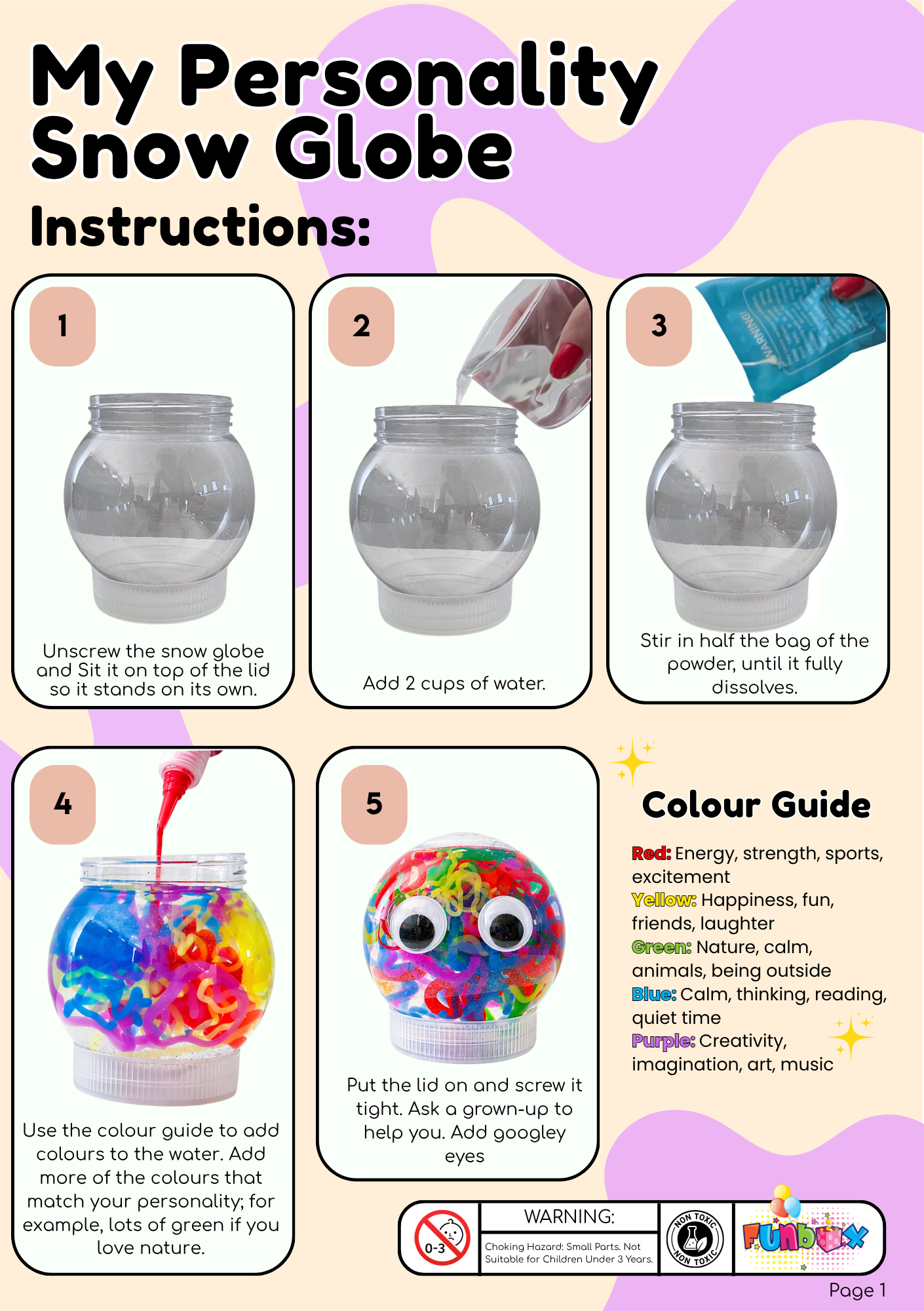 My Personality Snow Globe Kit