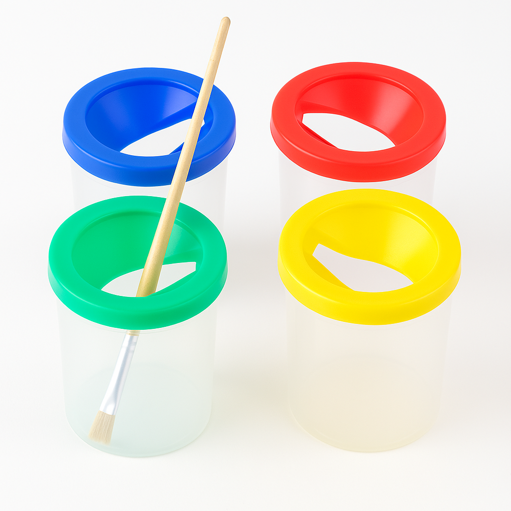 Non-Spill Paint Pot Set 4-Pack