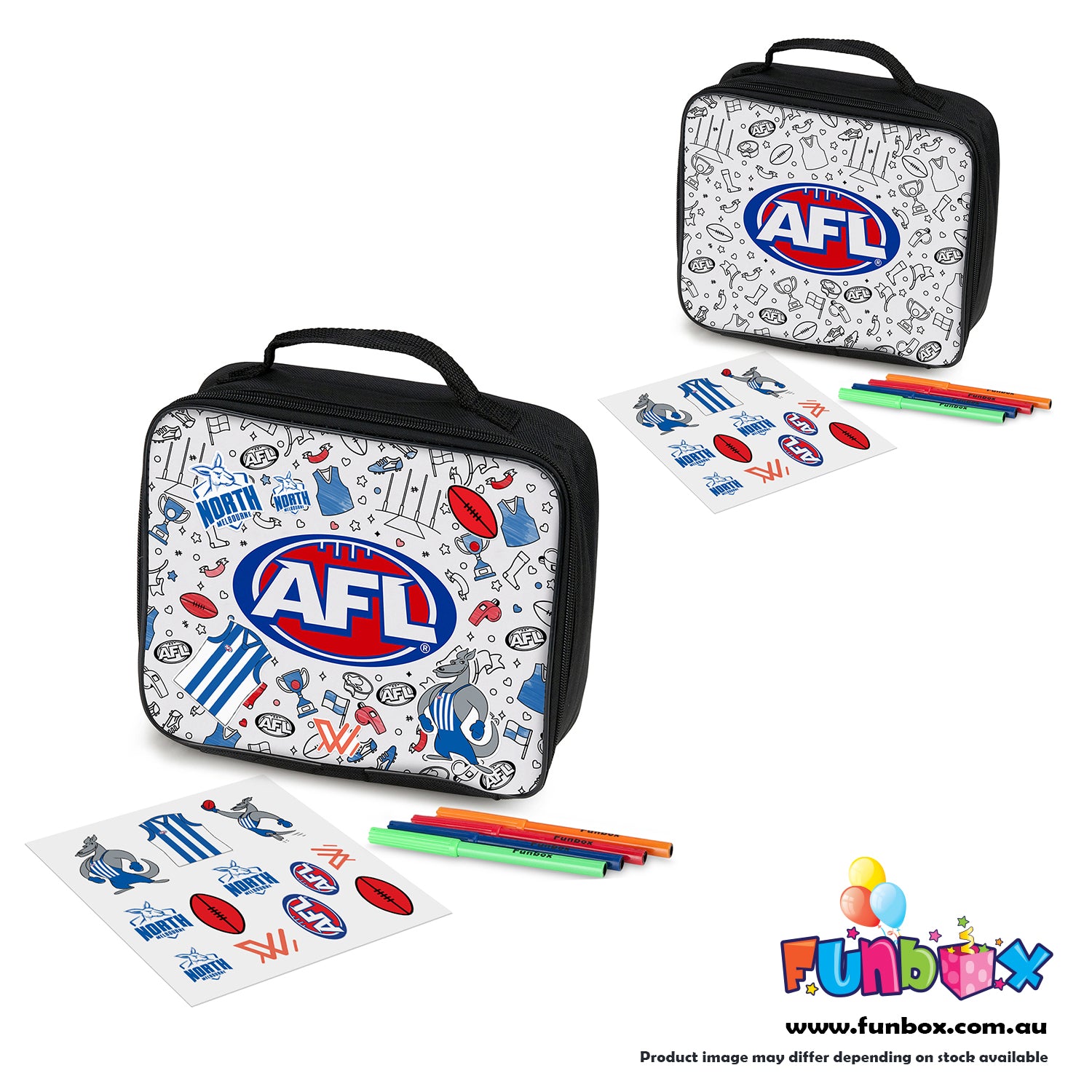 25% OFF BULK BUY SALE! AFL Colour-In Lunch Box - Choose Your Team! (BULK - 50 UNITS)