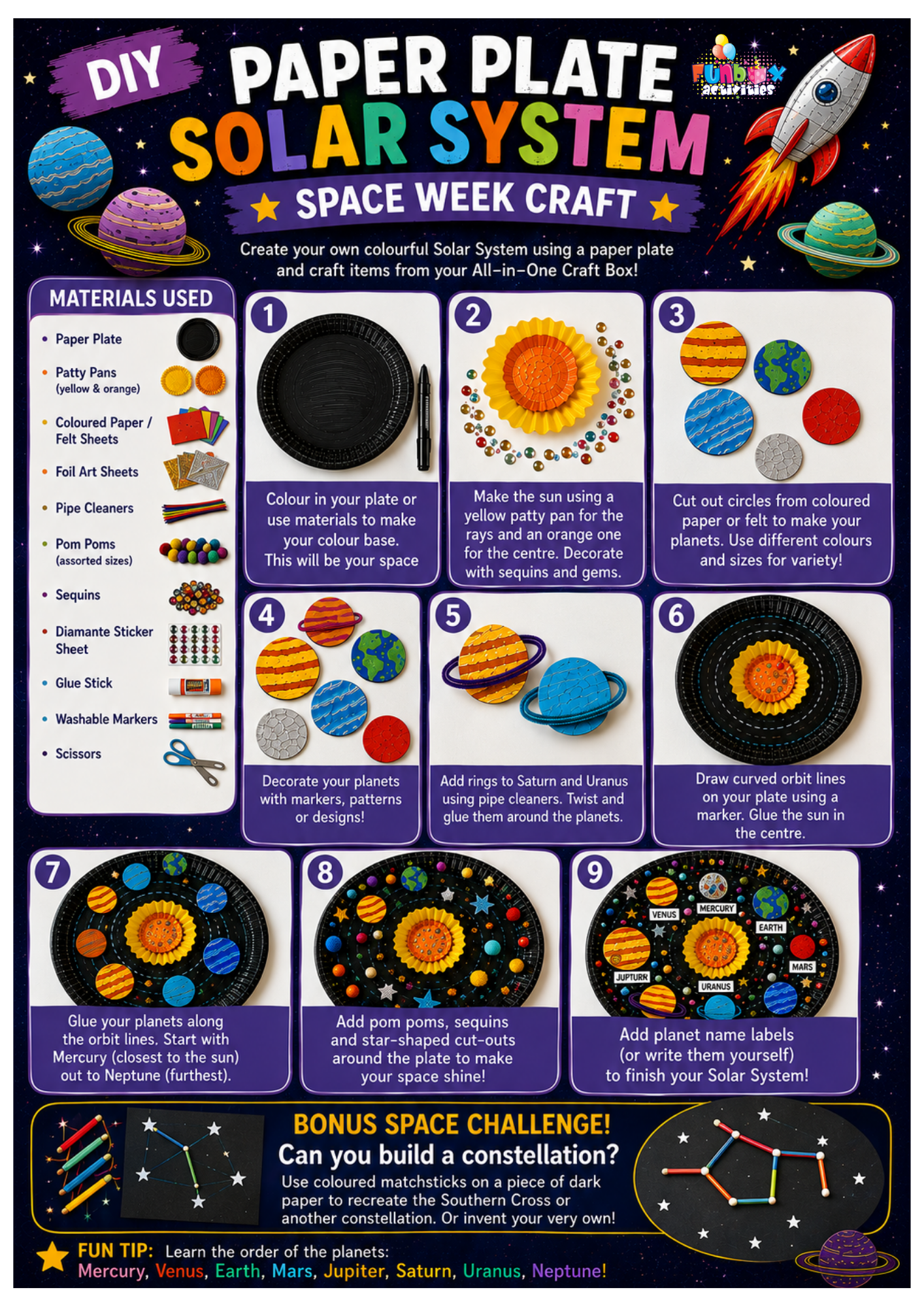 FREE Download: Paper Plate Solar System Activity!