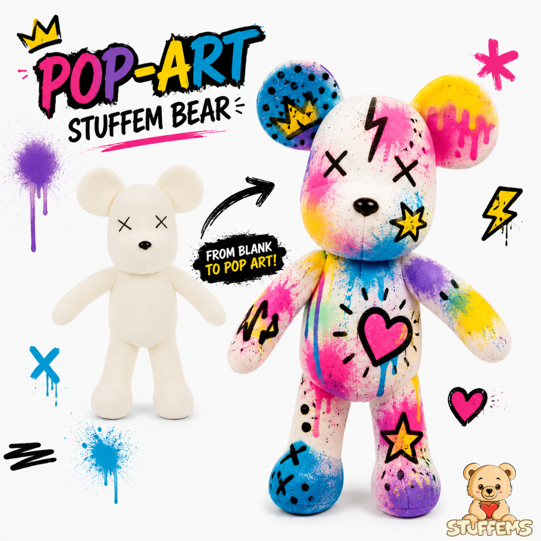 Pop-Art Teddy Bear Stuffem