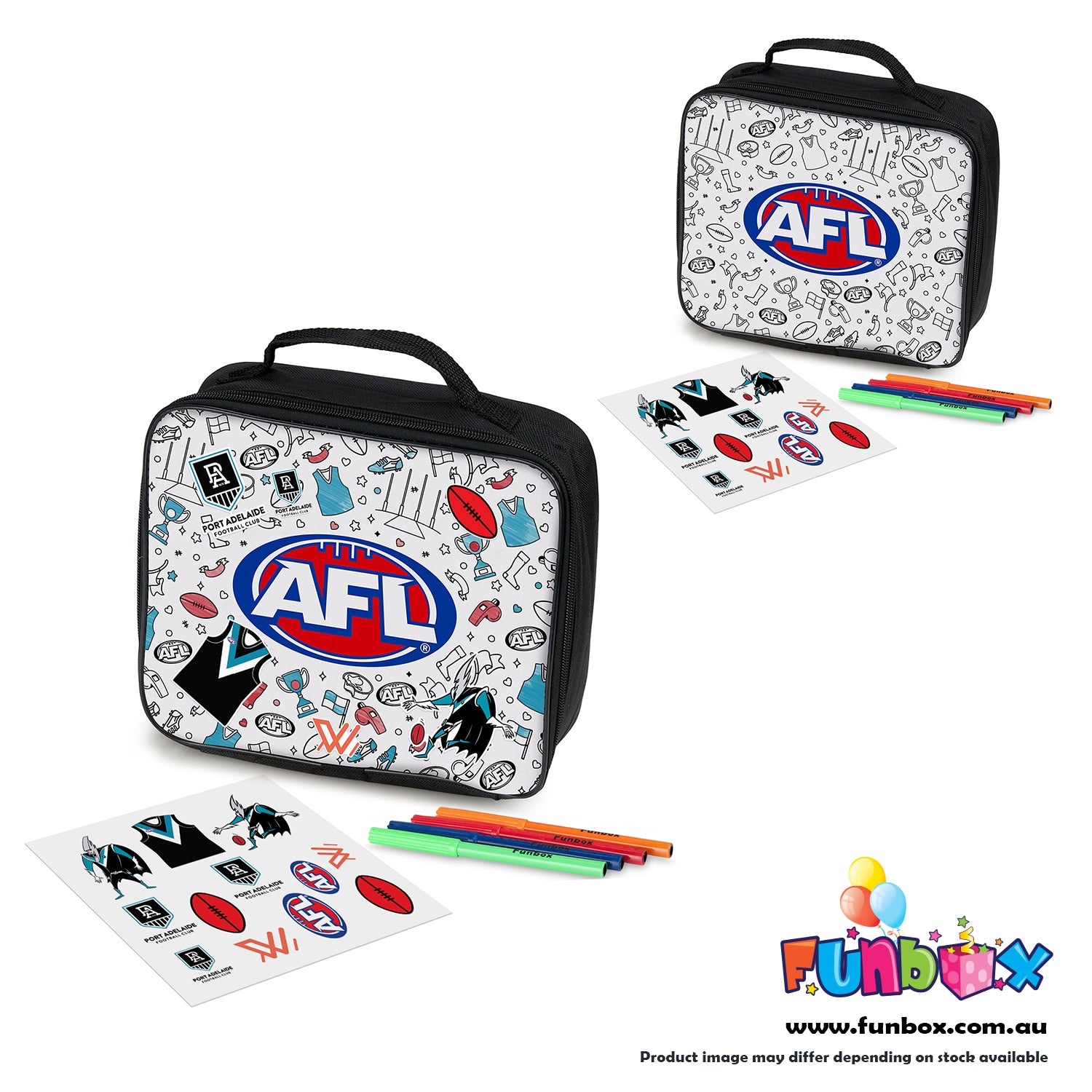 AFL Colour-In Lunch Box - Choose Your Team! (10-PACK)