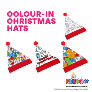 Colour-In Christmas Santa Hat (Includes Markers)