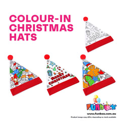 Colour-In Christmas Santa Hat (Includes Markers)
