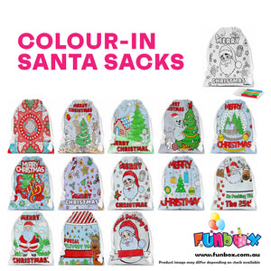 Colour-In Christmas Santa Sack (No Markers)