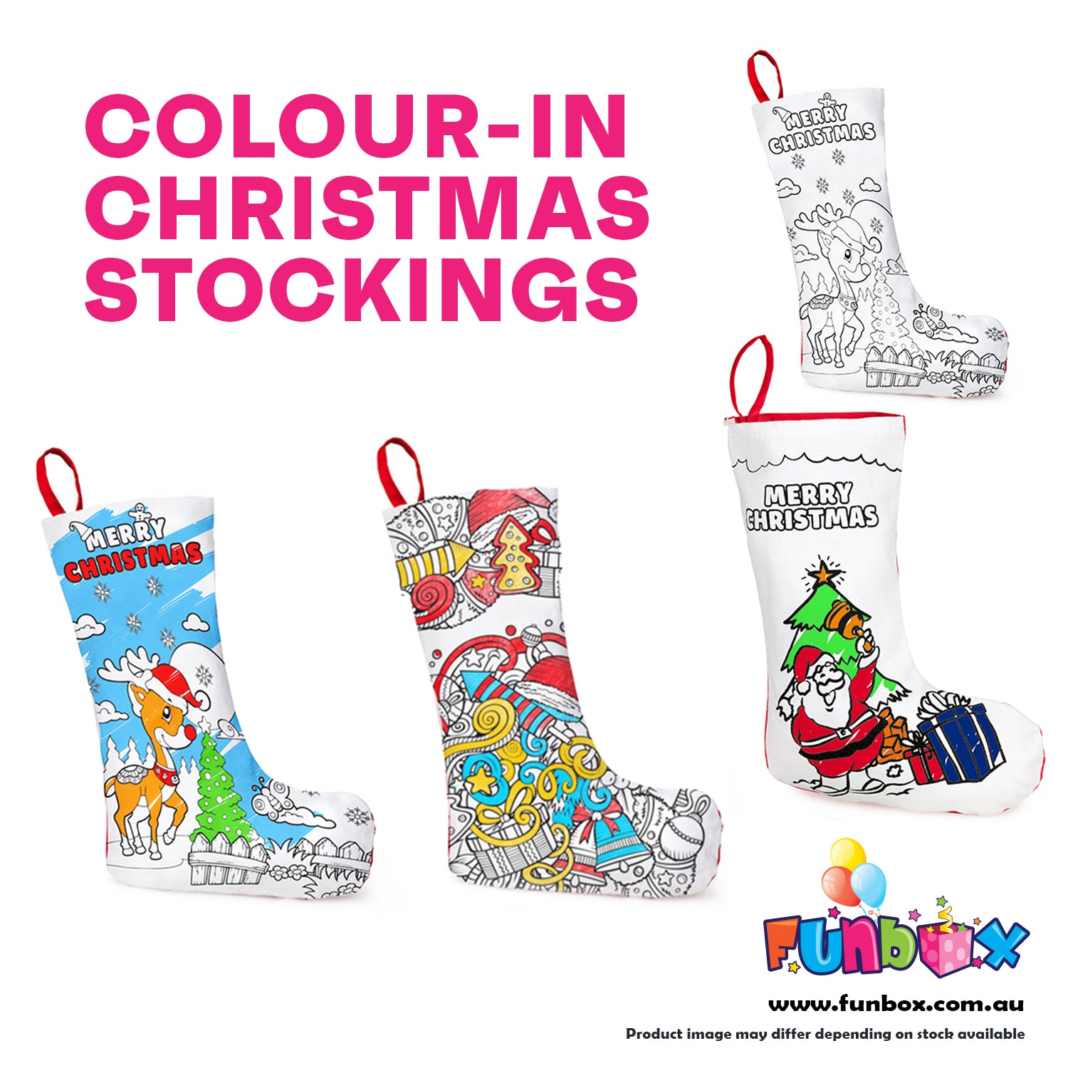 Colour-In Christmas Stocking (Includes Markers)