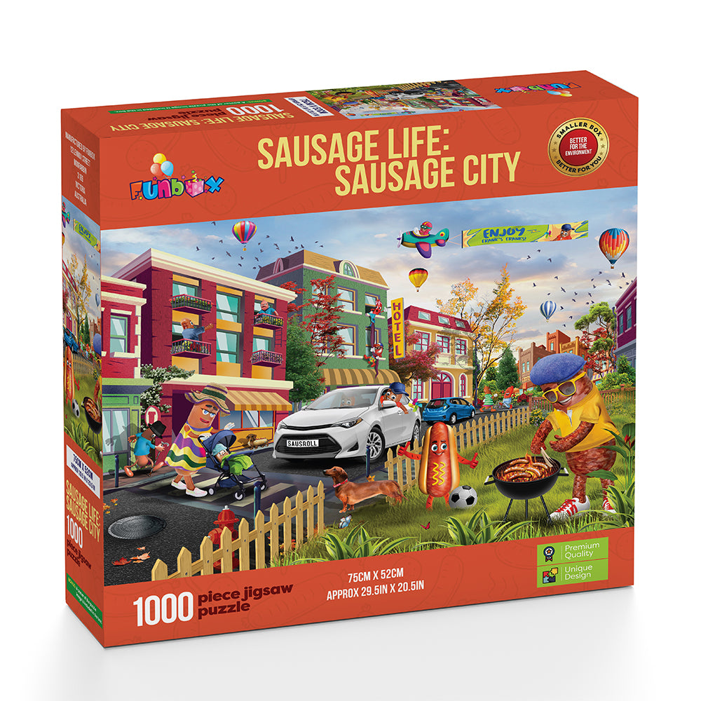 Funbox Limited Edition - Sausage City 1000 Piece Jigsaw Puzzle