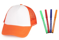 Graffiti Spray Markers with Baseball Cap and Stencils