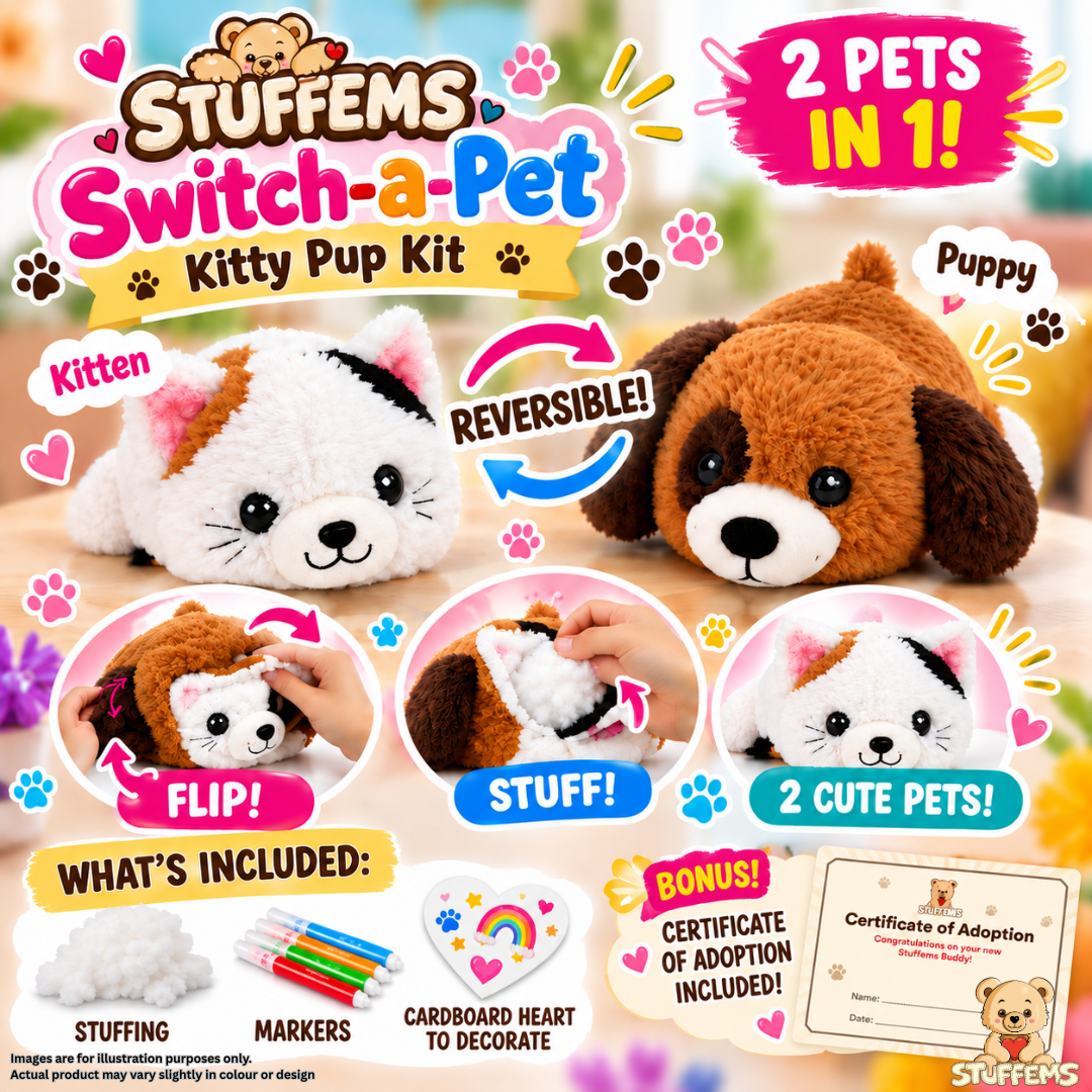 Switch-a-Pet Stuffems: Kitty Pup Kit