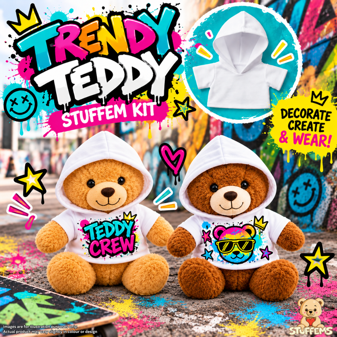 Trendy Teddy Stuffems Kit - with Hooded T-Shirt