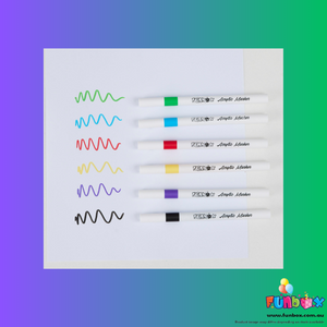 Acrylic Markers - 6 Vibrant Colours!