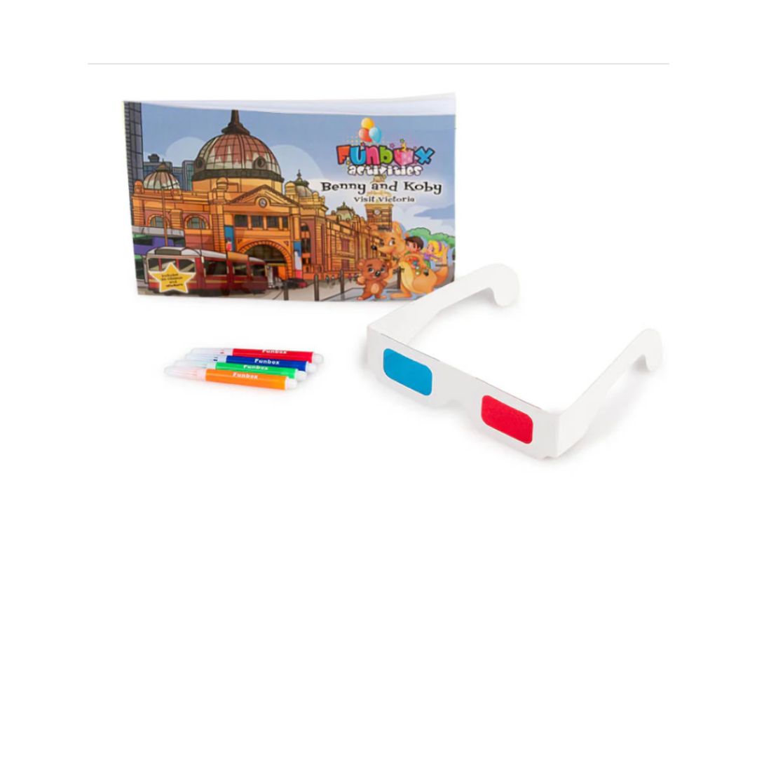 Victoria Activity Book with Markers and 3D Glasses