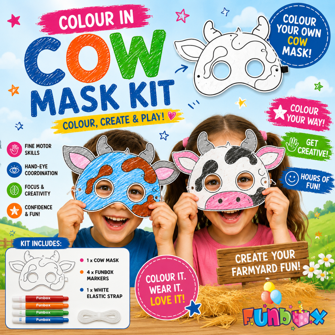 10% OFF BULK BUY: Cow Colour-In Mask Kit