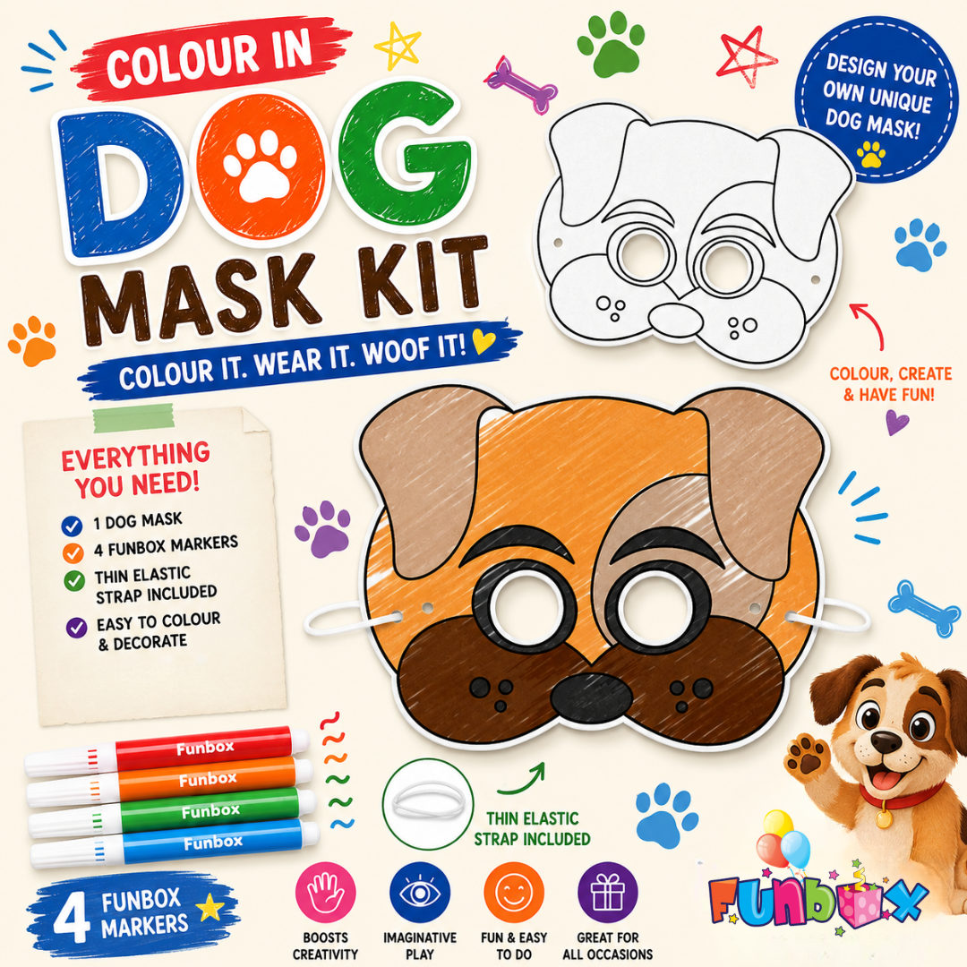 Dog Colour-In Mask kit