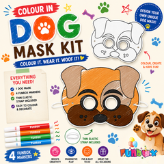 Dog Colour-In Mask kit
