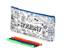 Load image into Gallery viewer, Colour-In Holiday Pencil Case