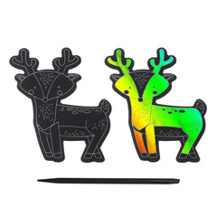 Christmas Reindeer Magic Scratch Art