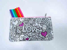 Load image into Gallery viewer, Colour-In Love Pencil Case