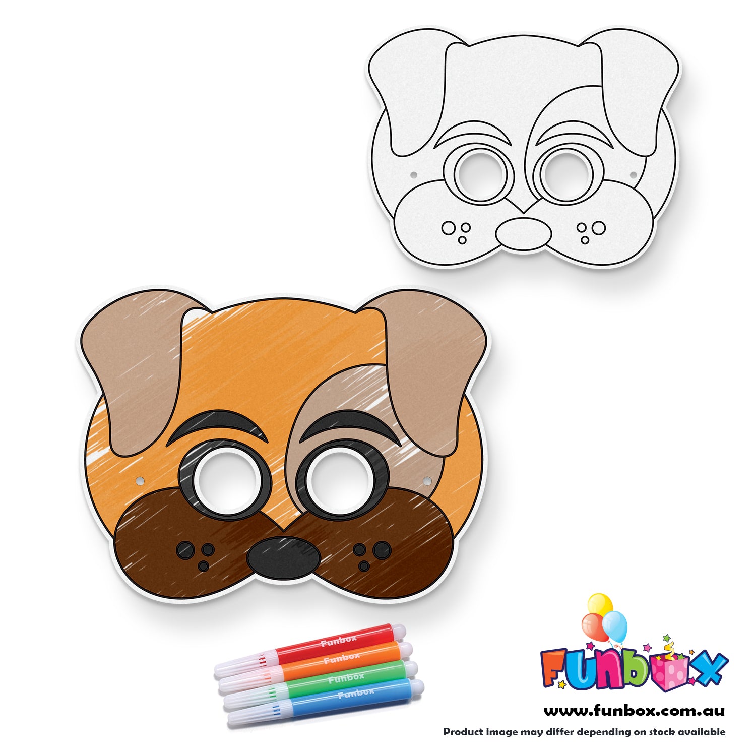 Dog Color Mask Dog Colour-In Mask – funbox.com.au