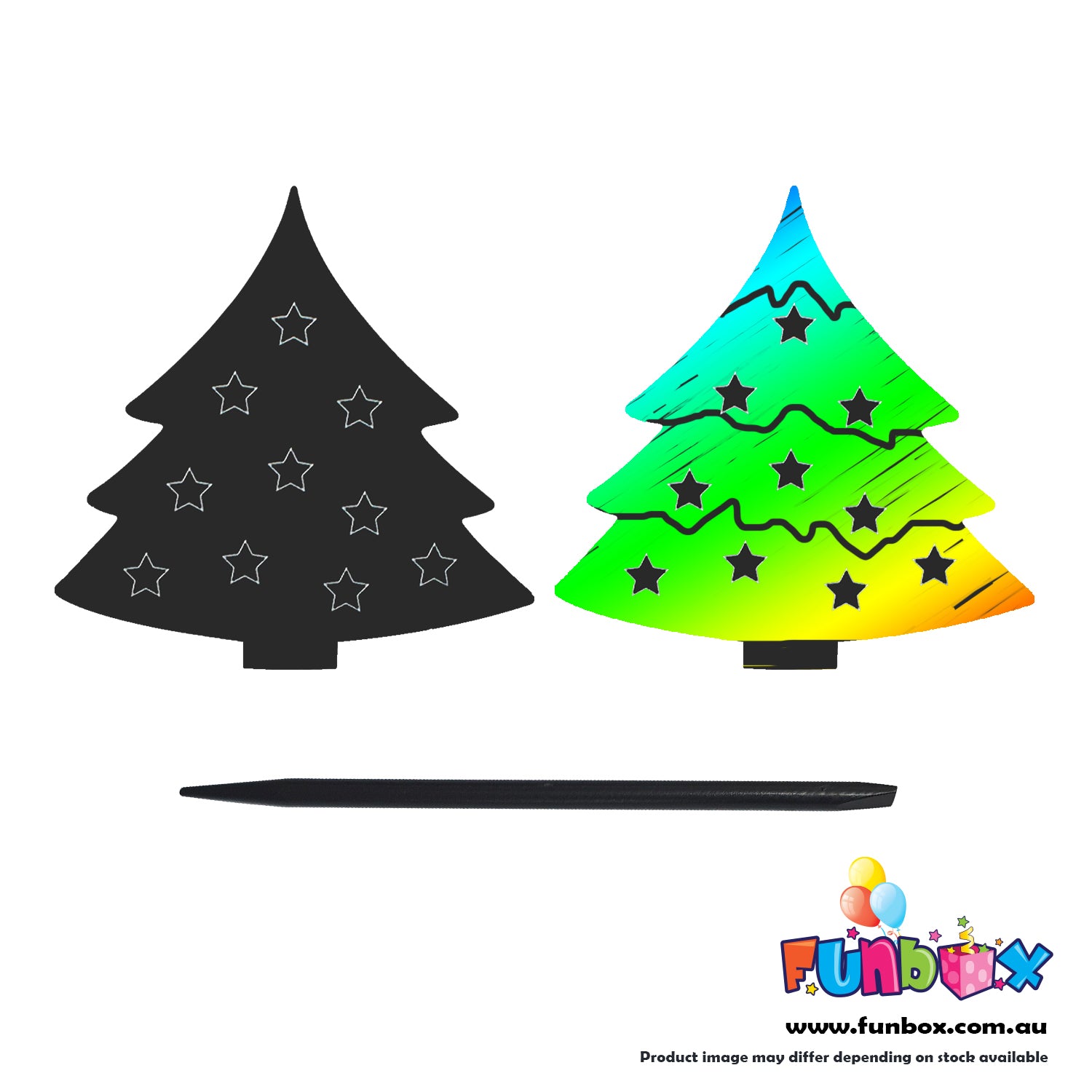 Christmas Tree Magic Scratch Art