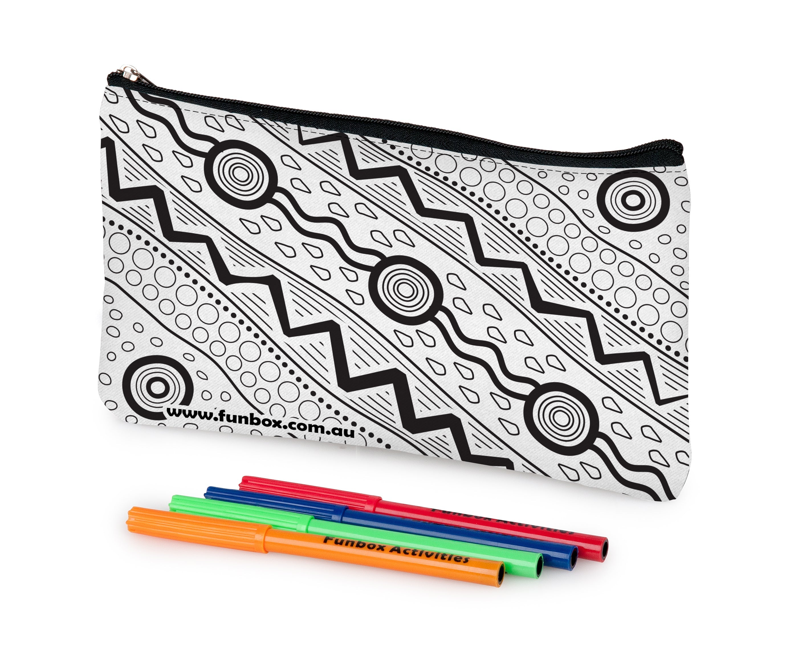 Colour-In Indigenous Pencil Case