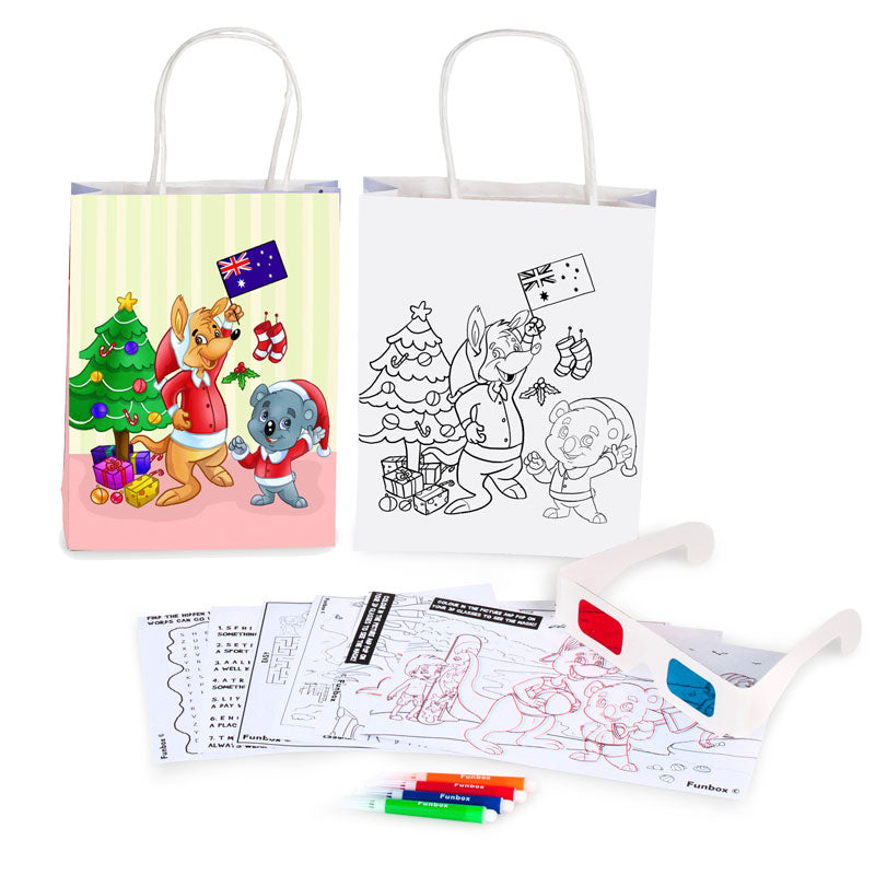 3D Christmas Activity Bag with Activity Sheets