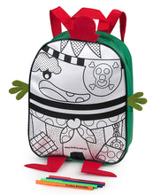 Load image into Gallery viewer, Colour-Me-In Pirate Backpack with Markers