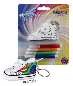 Shoe Colour-In Keyring