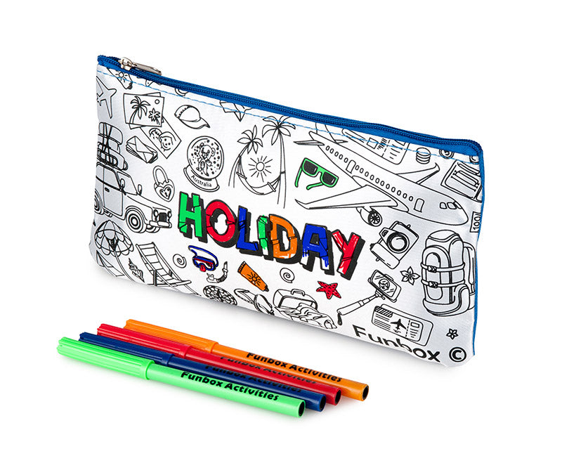 Colour-In Holiday Pencil Case