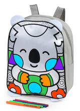 Load image into Gallery viewer, Colour-Me-In Koala Backpack with Markers