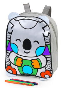 Colour-Me-In Koala Backpack with Markers
