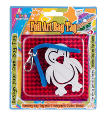 Penguin Foil Art Bag Tag Kit