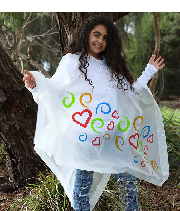 Colour-In Poncho with Fabric Markers