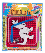 Load image into Gallery viewer, Dinosaur Bag Tag Foil Art Kit