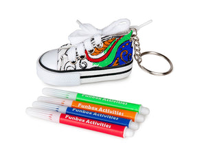 Shoe Colour-In Keyring