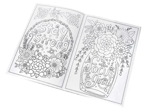 Inspirational Quotes Activity & Colouring Book - (BULK - 48 units)