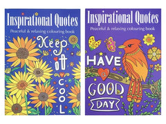 Inspirational Quotes Activity & Colouring Book - (BULK - 48 units)