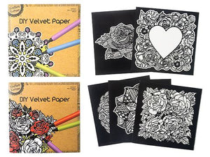 Adult Velvet Art Colouring Kit - BULK BUY