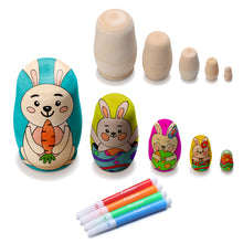 Load image into Gallery viewer, Design Your Own Bunny Babushka Nesting Dolls