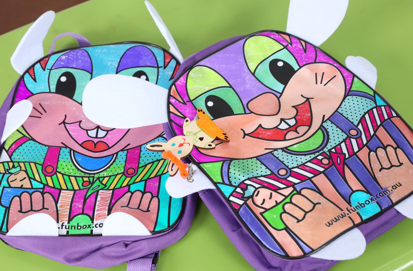 Colour-Me-In Bunny Backpack with Markers