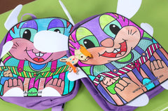 Colour-Me-In Bunny Backpack with Markers