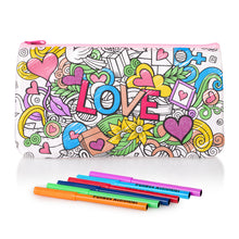 Load image into Gallery viewer, Colour-In Love Pencil Case