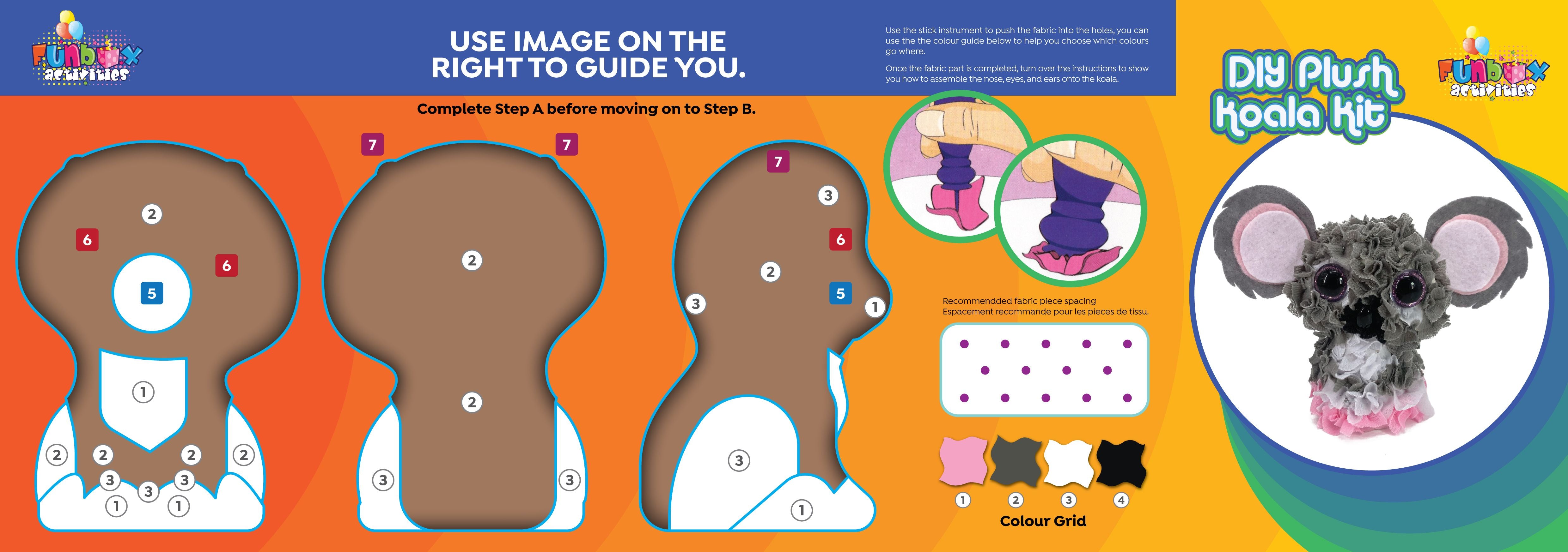 DIY Plush Koala Push-In Fabric (Shell) Kit