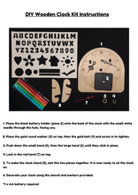 Load image into Gallery viewer, DIY Wooden Clock Kit